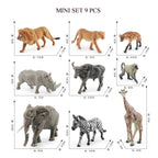 Simulation Mini  Farm Poultry Puppy Crocodile Pegasus Monkey Bird Wildlife Figurine Animal Model Sets Education Kid Toys