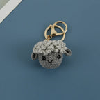 Cute Small Bear Couple Keychains Knitting Cartoon Bear Mini Animal Doll Keyrings Crochet Keychain Wholesale Custom Acceessories