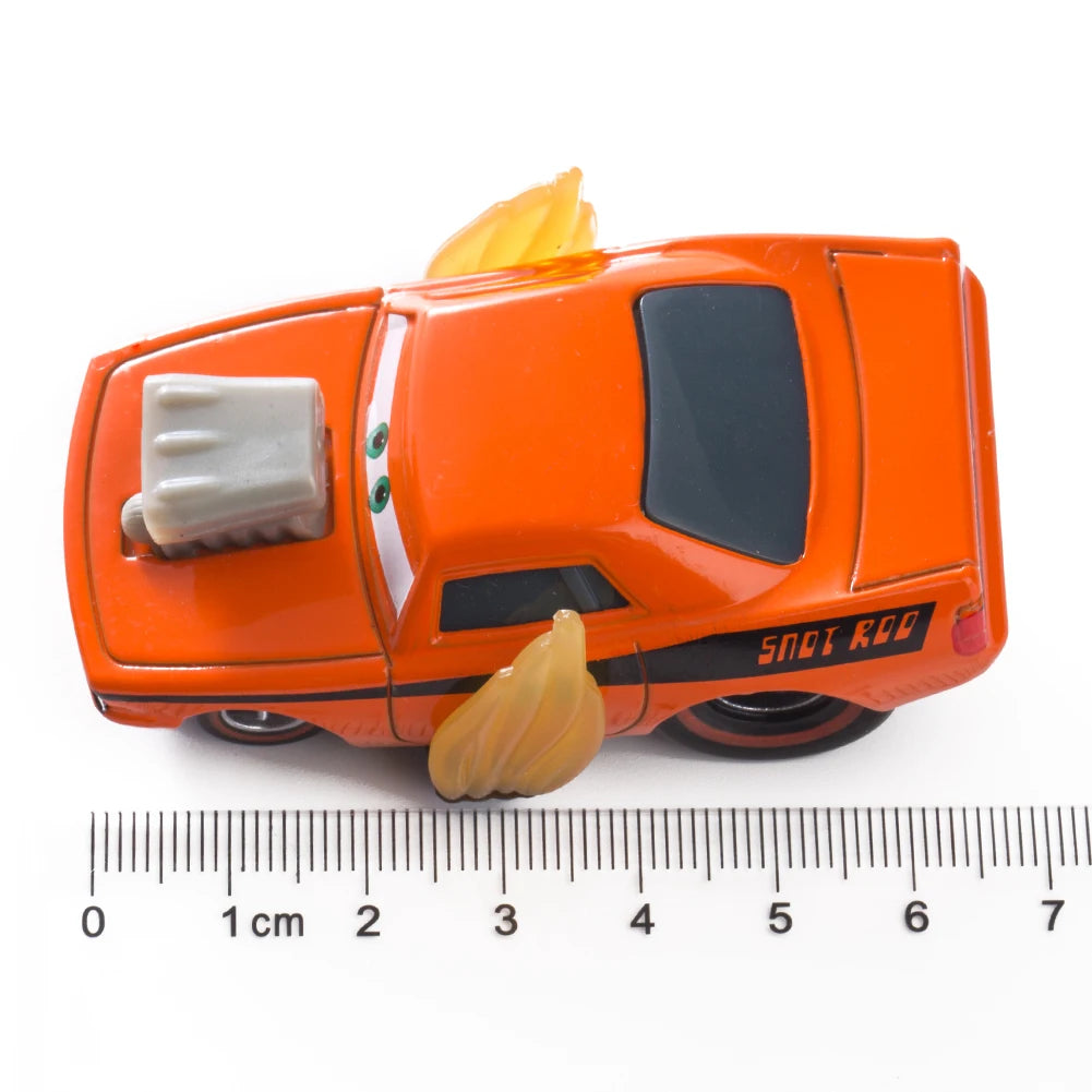 Children Car Toys Disney Pixar Cars Lightning McQueen Boost Wingo DJ Snot Rod 1:55 Diecast Metal Alloy Model Car Kid Gift