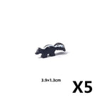 MOC Animal Scene Building Blocks Zoo Ducks Cat Dog Penguin Eagle Dove Wolf Bear Deer Shark Snake Mice Sheep DIY Toys Bricks K055