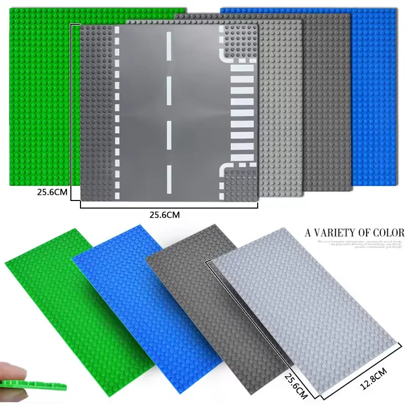 Baseplates 32x32 16x32 Dots Classic Base Plates MOC Bricks City Dimensions Building Blocks Figures Construction Toys