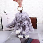 Pendant Plush Toy Bags Pendant Jewelry Ornament Fluffy Toy Doll Plush Bunny Keyring Plush Bunny Keychain Rabbit Fur Keychain