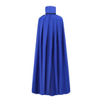 Halloween Two Tone Cape Mid Length Vampire Cloak With Stand Collar Tie Closure For Costume Party Stage Performance Unisex Adult