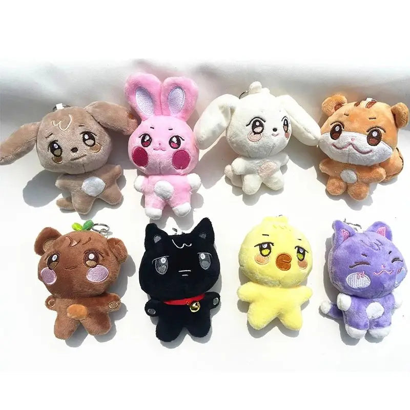 10CM Kpop ATEEZzz Plush Pendant Keychain Aniteez Design Hongjoong Seonghwa Yunho Yeosang San Ming Wooyoung Jongho Accessories