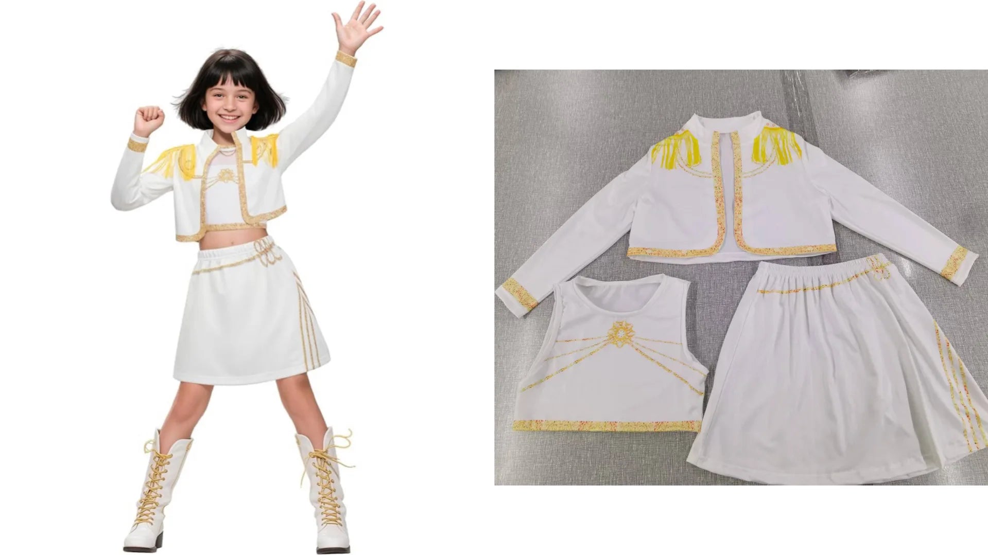 Girls Zoey Cosplay Girl Group Rumi Kids Costume Mira Outfit Favorite Stage Performance Clothes Halloween Animated Movie Dress Up