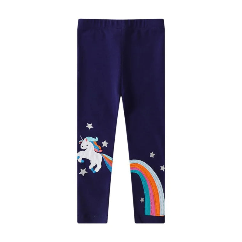 Jumping Meters New Arrival Girls Leggings Pant With Bee Embroidery Fashion Stripe Kids Skinny Pants Toddler Kids Pencil Pant