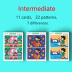 Find the Difference, Fun Concentration Training Game Pictures, Educational Items, Find Different Places, Reusable Erasable Pictures