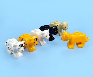 MOC Animal Scene Building Blocks Zoo Ducks Cat Dog Penguin Eagle Dove Wolf Bear Deer Shark Snake Mice Sheep DIY Toys Bricks K055