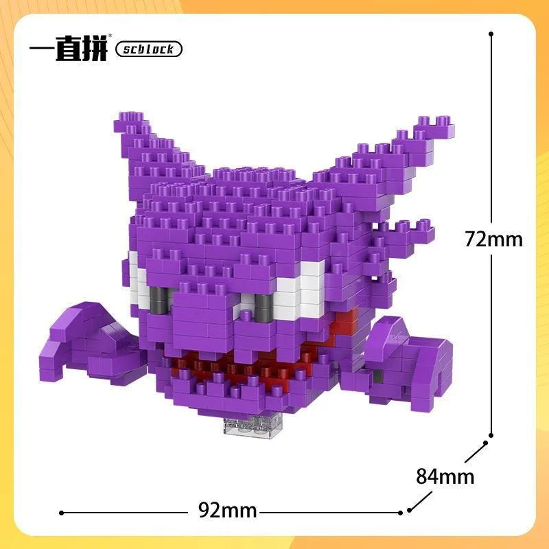 Pokemon Building Blocks Small Cartoon Mini Block Pikachu Charizard Eevee Mewtwo Anime Assemble Action Model Dolls Boys Toys