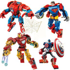 76302 76307 Superhero Bricks Avengers Thor Iron Man Thanos Assemble Compatible Action Figure Toy Building Blocks Model Ornament