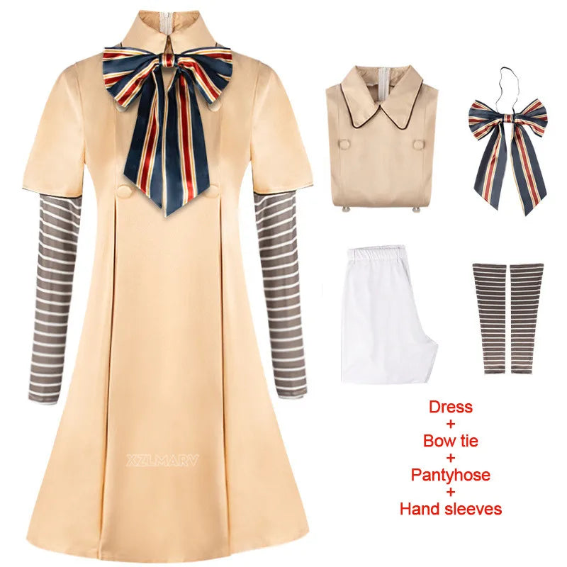 MEGAN Cosplay Dress for Girls Women AI Doll Robots Megan Dresses Uniform MEGAN Girls and Adult Cosplay Halloween Costume