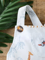 2Pcs Baby Boys Summer Sleeveles Jumpsuit Cartoon Animal For 1-3Y Bobysuit Clothing Casual Fashion overalls Clothes +Hat