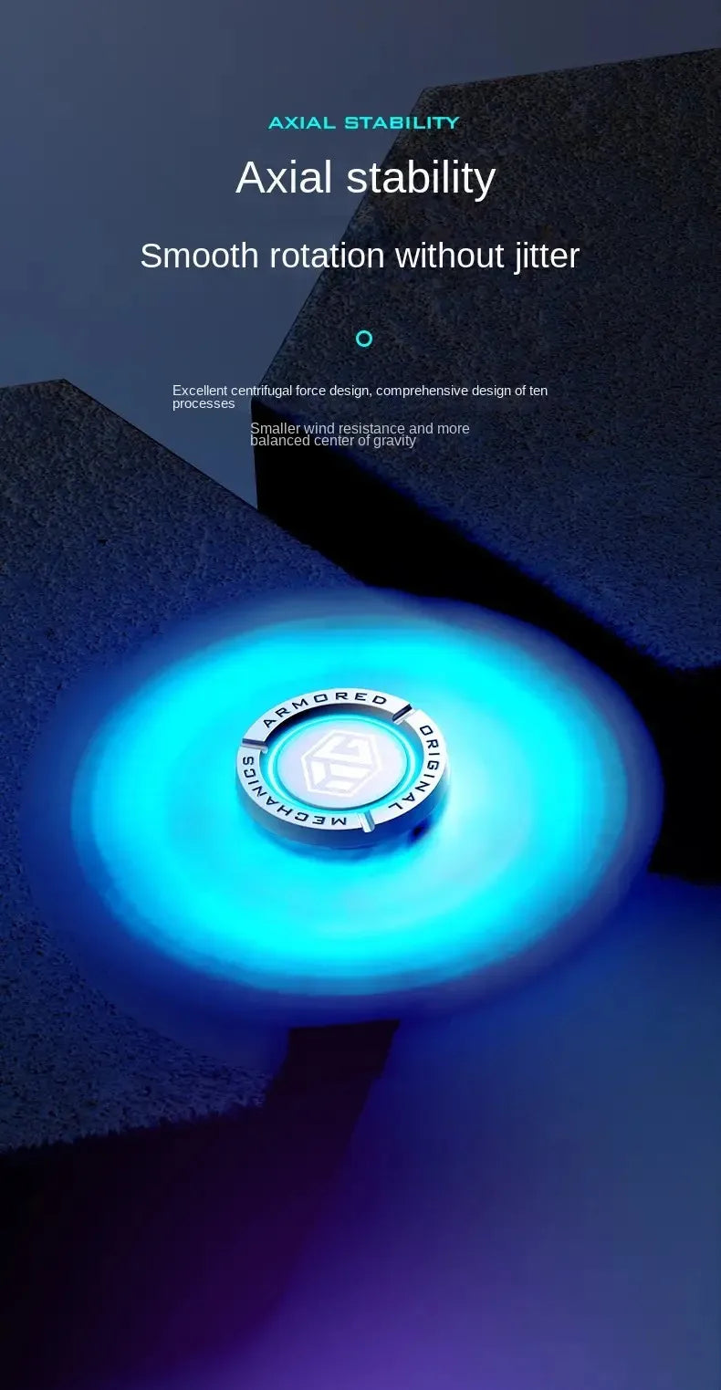 Glow. Metal EDC Fidget Spinner fidget toy Stress Relief Pressure Relief. Hand Toy Cool Spinning Top Adult Gift for Boys
