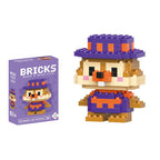 Disney 214 style Winnie LinaBell StellaLou Building Blocks Princess Cartoon Figrues Bricks Children's Assembly Toys Model Gift