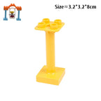 Big Building Blocks Slide Stair Swing Seesaw Ferris Wheel Series Compatible Duploe Large Brick Children Educational Toy Kid Gift