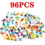 144 Style Pokemon Figure Toys Anime Pikachu Action Figure Model Ornamental Decoration Collect Toys For Children's Christmas Gift