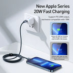 Baseus USB Type C PD 20W Cable for iPhone 14 13 12 Pro X 8 Fast USB C Cable for iPhone Charging Cable USB Type C Cable Wire Code