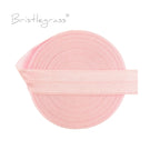 BRISTLEGRASS 2 5 10 Yard 5/8" 15mm Solid FOE Shiny Fold Over Elastic Spandex Satin Band Hair Tie Headband Dress Sewing Lace Trim