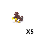 MOC Animal Scene Building Blocks Zoo Ducks Cat Dog Penguin Eagle Dove Wolf Bear Deer Shark Snake Mice Sheep DIY Toys Bricks K055