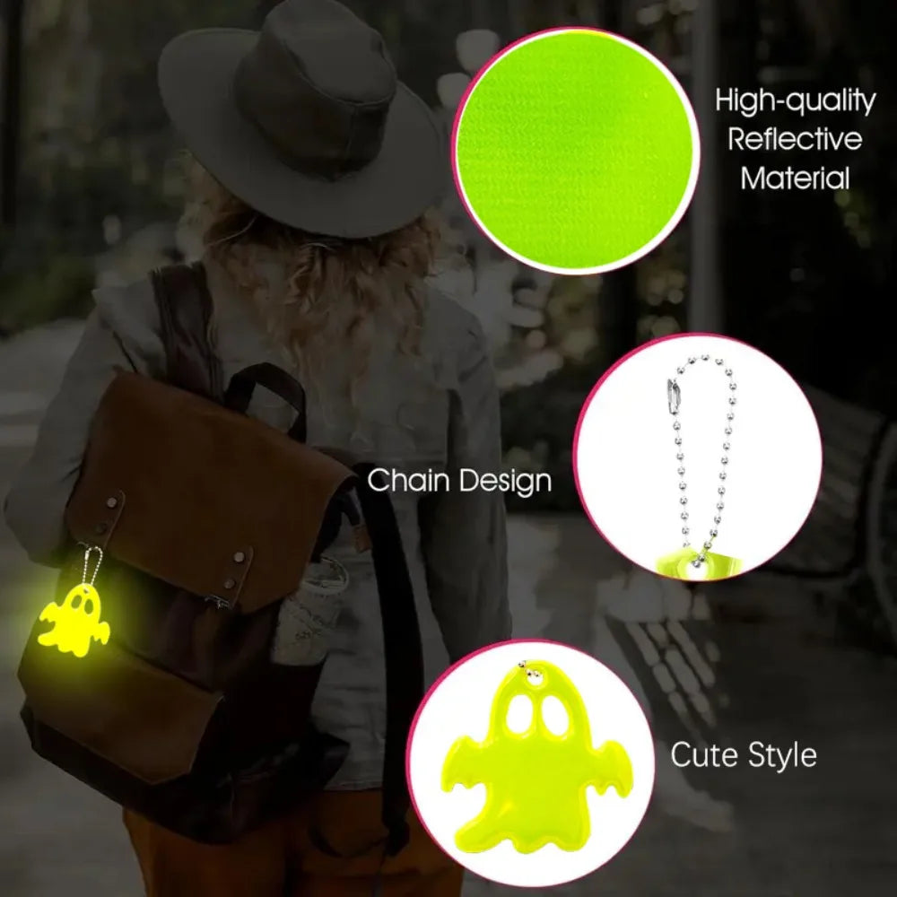 20-Piece Keychain Set with Double-Sided Reflective Design – Stylish Fun Halloween Night Accessories, Ideal Gifts