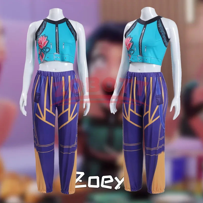 Girls Zoey Cosplay Girl Group Rumi Kids Costume Mira Outfit Favorite Stage Performance Clothes Halloween Animated Movie Dress Up
