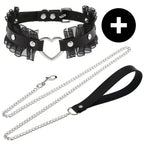 Gothic Punk Pu Leather Choker With O-Ring - Adjustable Collar Necklace For Women, Perfect For Halloween & Everyday Wear