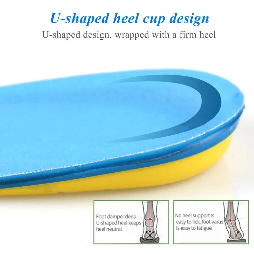 Silicone Gel Insoles for Heel Spurs Fascitis Plantar Pain Relief Treatment Inserts Heel Cup Cushion Height Increase Shoe Insoles