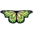 Kids Butterfly Wings Cape Girls Fairy Shawl Pixie Cloak Fancy Colorful Dress Costume Gift  Party & Holiday DIY Decorations
