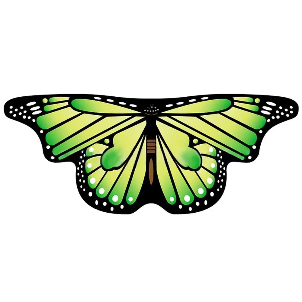 Kids Butterfly Wings Cape Girls Fairy Shawl Pixie Cloak Fancy Colorful Dress Costume Gift  Party & Holiday DIY Decorations