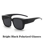 New Fashion Polarized Sunglasses Cover Over Myopia Prescription Glasses Portable Men Women Vintage Fishing Driving Eyewear