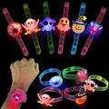 12-36Pcs Glowing Halloween Bracelets Rings Children Toys Props Halloween Party Decoration Treat Kids Party Gift Pinata Fillers