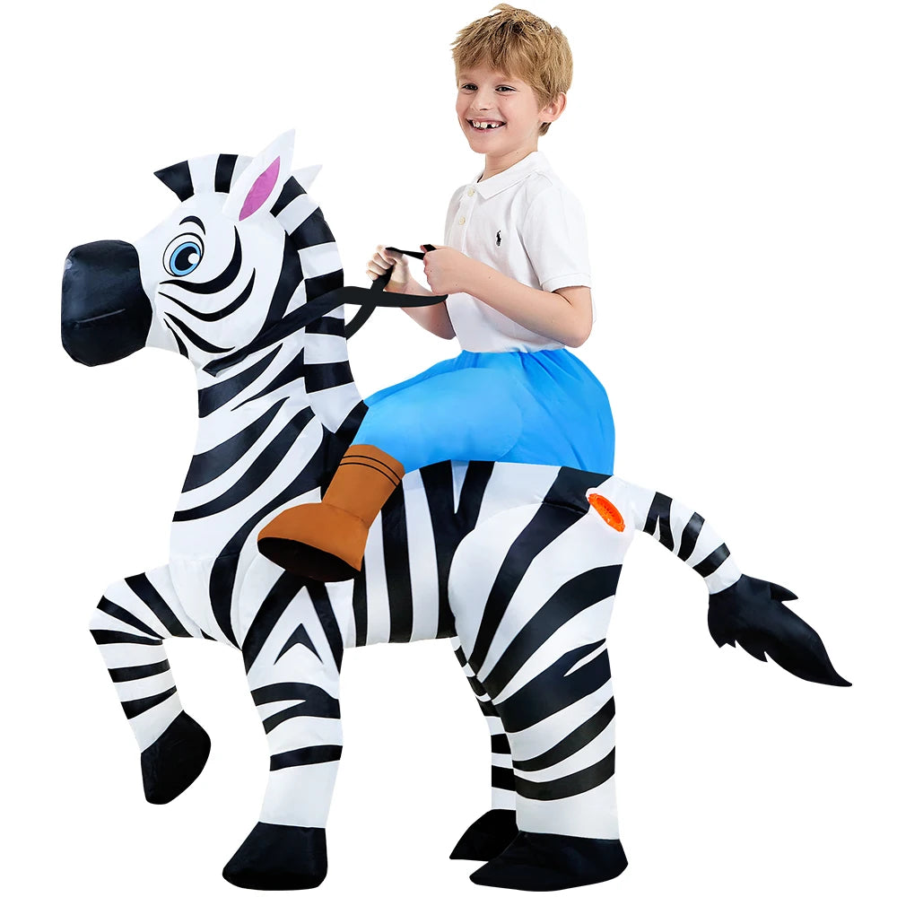 Kids Child Dinosaur Inflatable Costume Anime Purim Halloween Christmas Party Cosplay Costumes Dress Suits for Boys Girls
