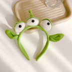 1/2PCS Three-Eyed Alien Headband Halloween Monster Plush Cute Headwear Hat Accessories For Theme Party Girls And Kids
