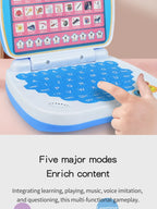 English Learning Small Laptop Toy for Children.Kids. Boys and Girls Computer for Aphabet ABC.Numbers.Words.Spelling.Maths.Music