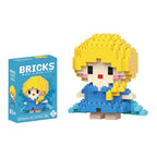 Disney 214 style Winnie LinaBell StellaLou Building Blocks Princess Cartoon Figrues Bricks Children's Assembly Toys Model Gift
