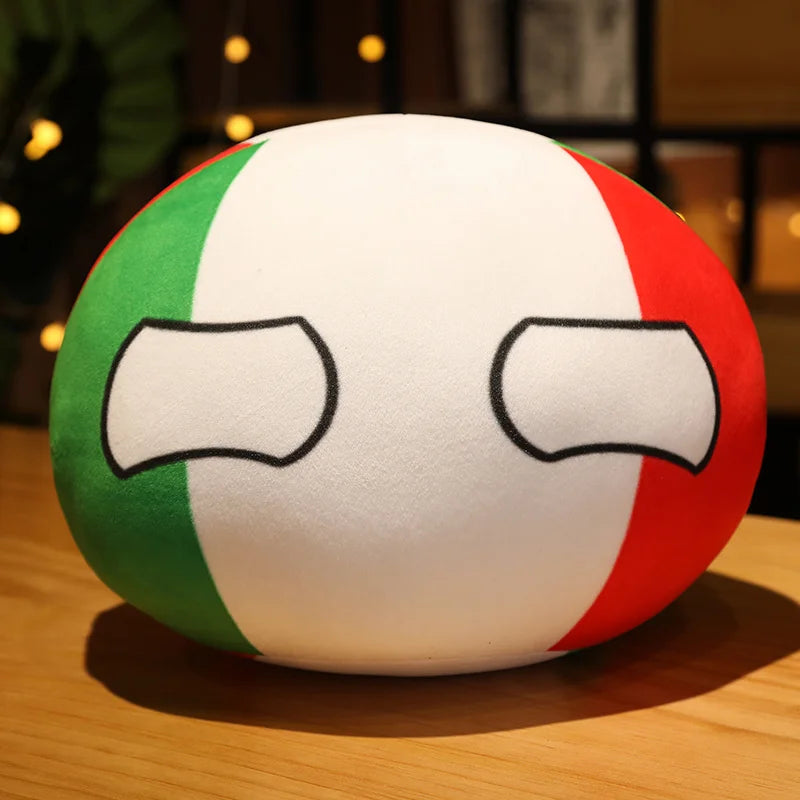Wholesale Hot 10/30/40cm Polandball Country Ball Toy Plush Pendant Doll Countryball Ussr Usa France Russia Uk Japan Germanyitaly