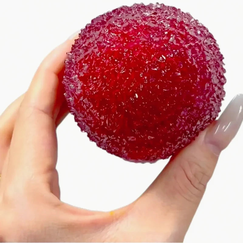 1PC Lychee Shape Squishy Toy Soft Stress Relief Squeeze Toy for Office And Home Decor Fidget Anxiety Relief