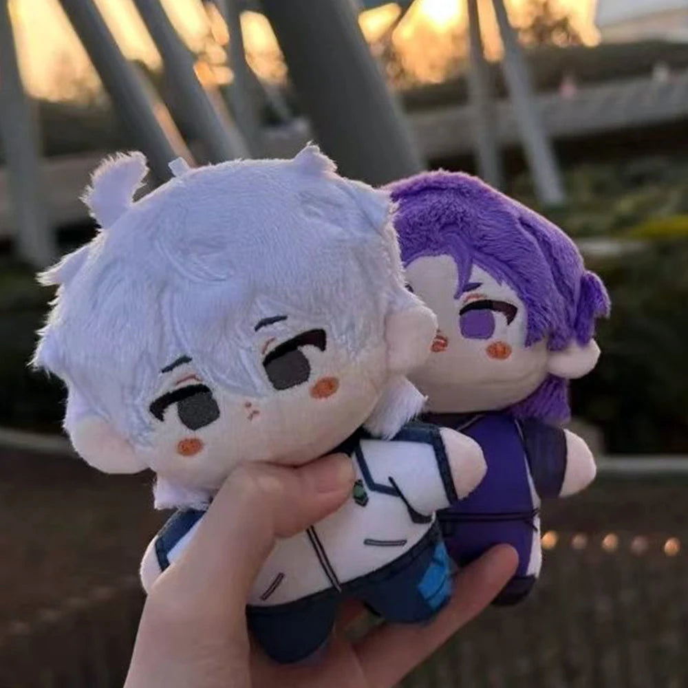 Mini Anime Plush Keychains Michel Caesar Mikage Reo Nagi Seishiro Chigiri Hyoma Bachira Meguru Cute Stuffed Starfish body Doll