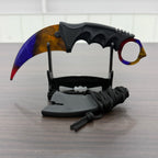 18.8cm Sakura Claw Knife Metal Model Collectible Desk Ornaments Lightning Karambit Cosplay Prop Home Decoration Boys Knife Safe