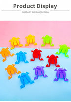 20pcs Solid Color Jumping Frog Plastic Bouncing Frog Jumping Frog Children Educational Toy,Gift for Kids Party Favors, Birthday