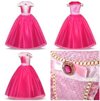 Kids Cinderella Costume Princess Dress for Girls Children Rapunzel Snow White Belle Jasmine Elsa Aurora Cosplay Carnival Dresses