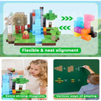 New Magnetic Building Blocks Mine World Magnetic Cozy Forest Cabin Construction Brick Cube STEM Boy Girl Children Toy Set Gift