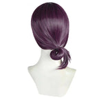 Rezze Cosplay Wig Anime Purple Brown Ponytail Hair Pelucas Halloween Party Role Play Wigs