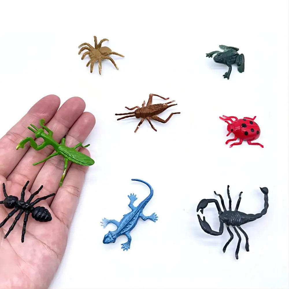 96pcs Animal Model Wild Jungle Zoo Plastic Action Figures Tiger Lion Collection Model Doll Educational Toy for Children Gift