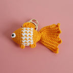 Funny Shrimp Doll Crochet Keychain Handmaking Clown Fish Knitting Keyrings Cute Shrimp Keyrings Bag Pendant Custom Accessories