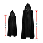 Scary Halloween Costumes for Kids - Red-eyed Reaper Robe with Hood and Scythe Easter Cape with Scythe and Glowing Glasses