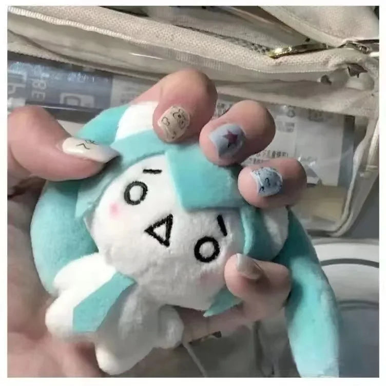 Hatsune Miku Anime Kawaii Mini Q Version Student School Bag Plush Doll Pendant Doll Keychain Girl Gift Accessories for Friends