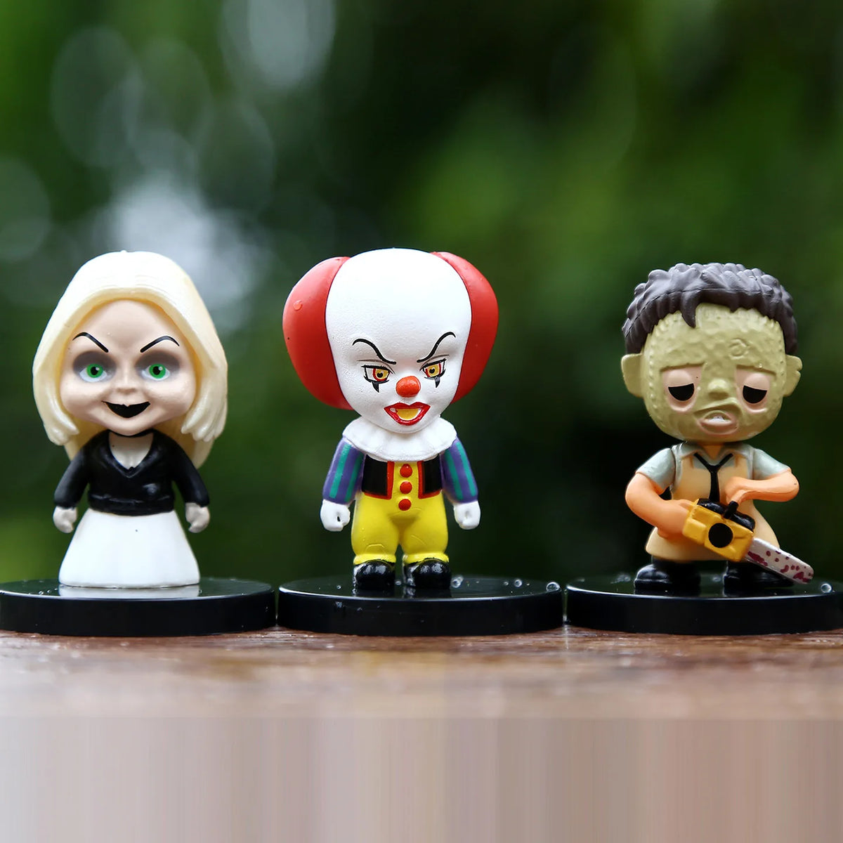 10PCS Horror Film Series Jason Freddy Clown Action Figure Toys PVC Model Halloween Gift Vinyl Figurine Doll Gift