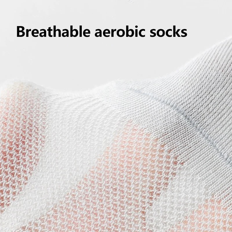 10/20 Pairs Men's Ankle Socks, Breathable Mesh Sports Socks, Casual Athletic Summer Thin Short Socks