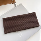 Autumn and Winter Wide Edge Elastic Women Hairband Makeup Wash Face Headband Sports Knitted Headpiece Headband